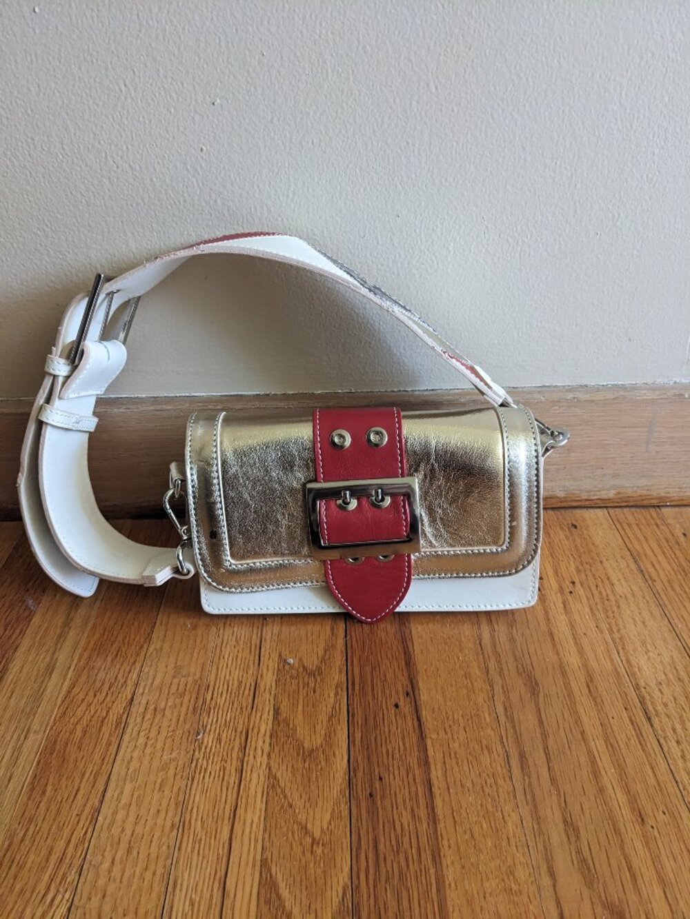 Victoria Napoli tri tone accordion bag